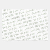 ユーカリ結婚セージ ラッピングペーパーシート (正面3)