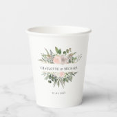 ユーカリ結婚パ紙カップ 紙コップ (裏面)