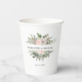 ユーカリ結婚パ紙カップ 紙コップ (正面)
