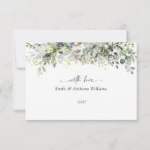 ユーカリ結婚フローラ式サンキューカード サンキューカード (裏面)