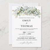 ユーカリ結婚フローラ式招待状 招待状 (正面)