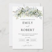 ユーカリ結婚フローラ式招待状 招待状 (正面)
