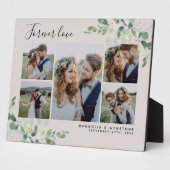 ユーカリ結婚プスのコラージュ記念碑 フォトプラーク (側面)