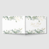 ユーカリ結婚プスの手書き結婚スクリプト ゲストブック (全面)