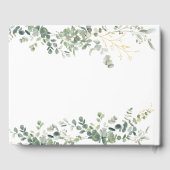 ユーカリ結婚プスの手書き結婚スクリプト ゲストブック (裏面)