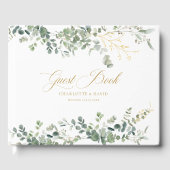 ユーカリ結婚プスの手書き結婚スクリプト ゲストブック (正面)