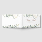 ユーカリ結婚プスの手書き結婚スクリプト ゲストブック (全面)