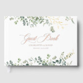 ユーカリ結婚プスの手書き結婚スクリプト ゲストブック (正面)