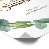 ユーカリ結婚プスの自撮り写真のサイン ポスター (角)