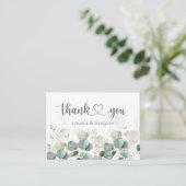 ユーカリ結婚プスの葉 エンクロージャーカード (スタンド正面)