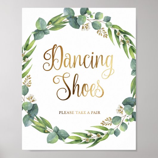 ユーカリ結婚プスの踊り靴の徴候 ポスター (正面)