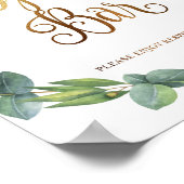 ユーカリ結婚プスの開いたバーの徴候 ポスター (角)