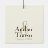 ユーカリ結婚プス写真 セラミックオーナメント (裏面)