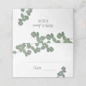 ユーカリ結婚プス座席表 プレイスカード (外部開封)