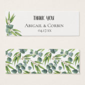 ユーカリ結婚プス葉ギフトラベル (正面&裏面)