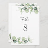ユーカリ結婚プス葉披露宴表番号 (正面/裏面)