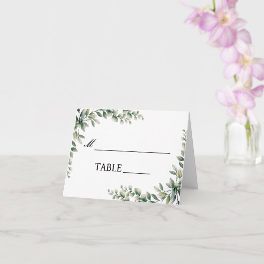 ユーカリ結婚プス表座席表 カード (蘭)