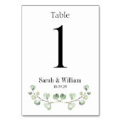 ユーカリ結婚プス表番号 テーブルナンバー (裏面)