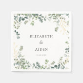 ユーカリ結婚プス スタンダードカクテルナプキン (正面)