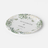 ユーカリ結婚プス ペーパープレート (アングル)