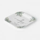 ユーカリ結婚プス ペーパープレート (傾斜あり)