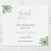 ユーカリ結婚プス リキュールボトルラベル (シングルラベル)