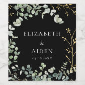 ユーカリ結婚プス ワインラベル (シングルラベル)