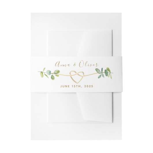 ユーカリ結婚プス 招待状ベリーバンド (正面例)