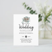 ユーカリ結婚プス – 水彩グリーナリーモノグラム (スタンド正面)