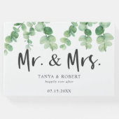 ユーカリ結婚プタス夫妻の脚本エレガント ゲストブック (正面)