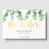 ユーカリ結婚プタス夫妻エレガント ゲストブック (正面)