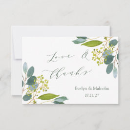 ユーカリ結婚プタス サンキューカード