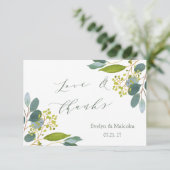 ユーカリ結婚プタス サンキューカード (スタンド正面)