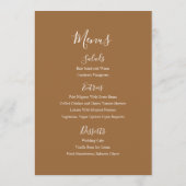 ユーカリ結婚プニーのテーブルカード&メニュー プログラム (裏面)