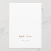 ユーカリ結婚プニー座席表カード プログラム (裏面)