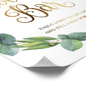 ユーカリ結婚プーバー徴候 ポスター (角)