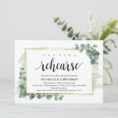 ユーカリ結婚リハーサルディナー招待状 招待状 (スタンド正面)
