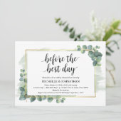 ユーカリ結婚リハーサルディナー招待状 招待状 (スタンド正面)