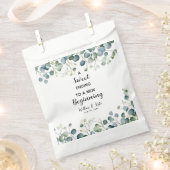 ユーカリ結婚式の引き出物バッグスウィートエンディング フェイバーバッグ (クリップ留めされた状態)