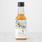 ユーカリ結婚式の引き出物液ボトルラベル リキュールボトルラベル (正面)
