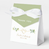 ユーカリ結婚式の引き出物箱 フェイバーボックス (正面サイド)