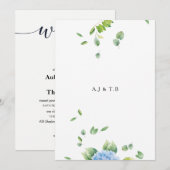 ユーカリ結婚式招待状カード 招待状 (正面/裏面)