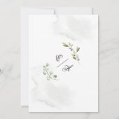 ユーカリ結婚式招待状結婚の 招待状 (裏面)