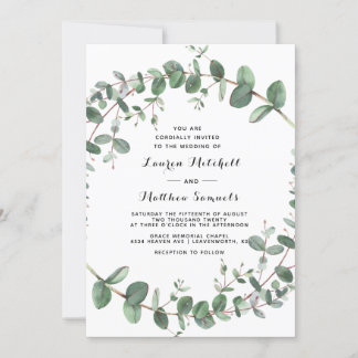 ユーカリ結婚式招待状 招待状