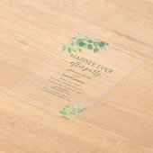 ユーカリ結婚披露宴 アクリル招待状 (レイダウン)