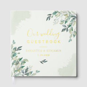 ユーカリ結婚植物金箔 ゲストブック