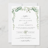 ユーカリ絵を描カリ結婚式招待状 招待状 (正面)