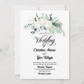 ユーカリ綿結婚花 招待状 (正面)