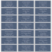 ユーカリ綿 |ネイビーゲスト住所 シール (正面)