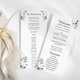 ユーカリ綿 |ホワイトモダンブライダルパーティフラット プログラム